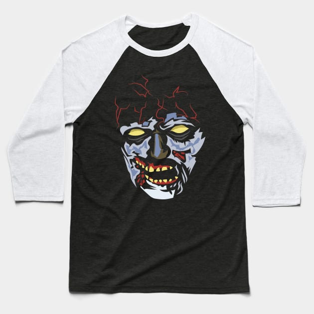 Cool Zombie Halloween Costume Baseball T-Shirt by SolarFlare